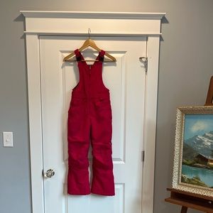 Land’s End girls 8 Grow A Ling ski bibs